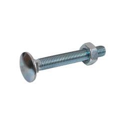 Bright Zinc Plated Carriage / Coach / Cup Square Bolts DIN603-555 ISO 8677