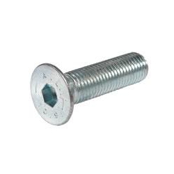 High Tensile Bright Zinc Plated Countersunk Socket Screws. Grade 10.9. DIN 7991