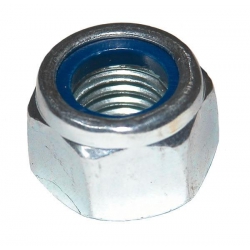 Type P, Grade 8 Hexagon Nyloc Nuts, Steel Zinc Plated, DIN 982