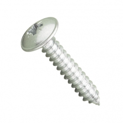 Pan Pozi Flange Self Tapping Screws Type AB BZP