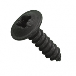 Black Pan Pozi Flange Self Tapping Screws Type AB BZP