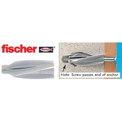 Fischer Nylon Twist Lock Aircrete Anchors