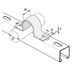 Galvanised Saddle Clamps