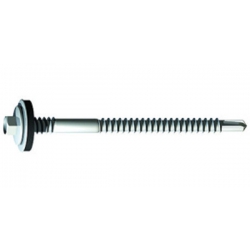 Timco Hex Composite Panel Self Drill Screw Heavy 12mm steel with washer