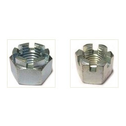 Hexagon Castle Nuts Bright Zinc Plated