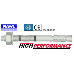 Rawl R-HPTII-ZF Through Bolts Zinc Flaked Finish