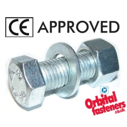 CE Approved Assembled Bolts - Hexagon Head Set, Nut & Washer Grade 8.8