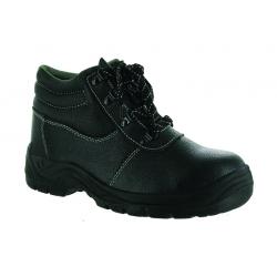 Black Laced Safety Hiker Boot