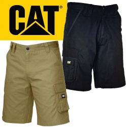 Caterpillar (CAT) DL Mens Work Shorts, Black & Kelp 1820916