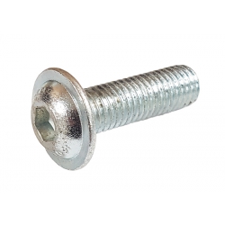 High Tensile Bright Zinc Plated, Flange Socket Button Screws, Grade 10.9.