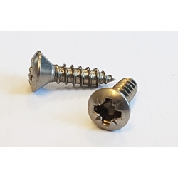 Stainless Steel Recessed Countersunk Pozi Self Tapper Screws AB. A2 DIN7983