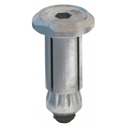 Lindapter Countersunk Type HB hollo-bolt Bright Zinc Plated, lower head profile & flush fit versions