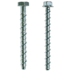 Hexagon Head Concrete Masonry Screw Bolt Anchor, Zinc Plated, Mechanical Galvanised or Stainless Steel