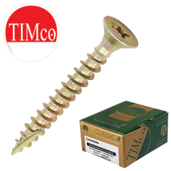 Timco Multi-Purpose Classic Woodscrews, Steel Zinc & yellow plated