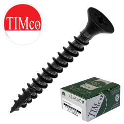 Timco Multi-Purpose Classic Woodscrews, Black Passivated