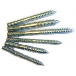 M6 x 60 Wood (35mm) to Metal (25mm) Steel Bright Zinc Plated Dowels