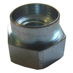 M5 x 10G Hexagon Hank Rivet Bush Steel Bright Zinc Plated