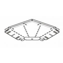 Cable Tray, 90 Degree Bend Medium Return Flange 450mm, Pre-Galvanised