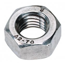 M6 Hexagon Full Nuts, Stainless Steel A2 (304) DIN 934