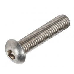 M4 x 20 Socket Button Screws, Stainless Steel A2 (304), ISO 7380