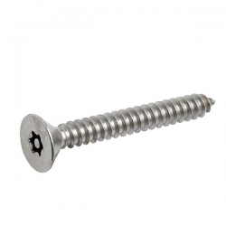 No.12 x 2" (5.5 x 50mm) Countersunk Self Tapping Screw Resistorx Stainless Steel (A2 304) TX-30H