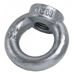 M16 Ring Nut, Steel Bright Zinc Plated, 35mm Eye, DIN 582