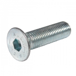 M6 x 25 Socket Countersunk Screw High Tensile Grade 10.9 Zinc Plated & de-embrittled, DIN 7991