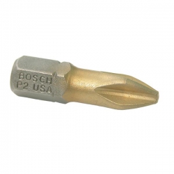 No. 1 x 25mm Bosch Phillips Max Grip Screw Driver Bit 2 607 002 487