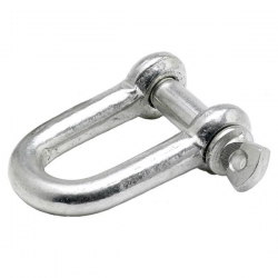 M10 Commercial D-Shackle Mild Steel Bright Zinc Plated