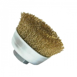 Bosch 70mm Crimped Wire Cup Brush Brass Coated P/No. 1 608 614 020