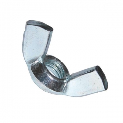 M5 Wing Nut, Mild Steel Bright Zinc Plated, Grade 4 DIN 315