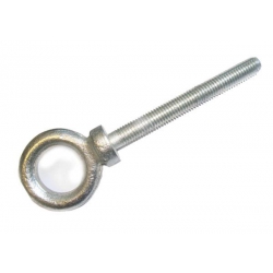 M12 x 102mm Long Shank Dynamo Eye Bolt zinc plated