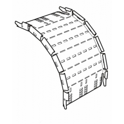 Cable Tray, Outside Riser Medium Return Flange 450mm, Pre-Galvanised