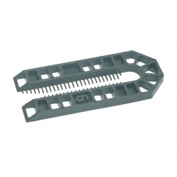 100mm x 43mm x 6mm Thick Plastic Packing Shims pack of 200 (black), Centre slot suits M12 bolts