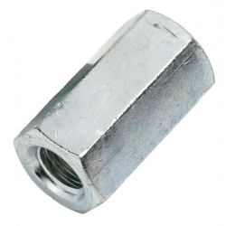 Studding Connectors, Mild Steel M12 x 36 Bright Zinc Plated, Grade 4 DIN 6334