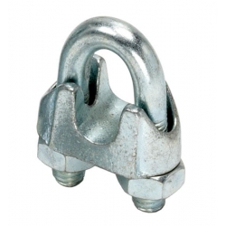 19mm Wire Rope Grips Galvanised DIN 741 (M12 Thread)