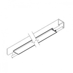 Polypropylene Channel Cover Strip (Capping / Lid) White 3 Metre. Unistrut compatible