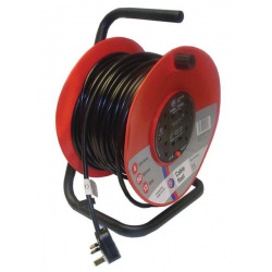 Cable Drum 240V 13A x 50M 3 x Sockets