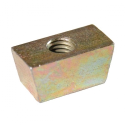 M6 Wedge(Vee) Nut, Mild Steel Standard, Bright Zinc Plated