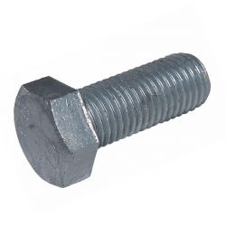 M10 x 25 Hexagon Head Set Screws High Tensile Grade 8.8 Galvanised, DIN 933