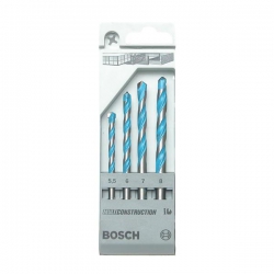 Bosch 4 Piece Multi Construction Drill Bit Set 5.5, 6, 7 & 8mm 2 608 595 362