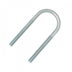 3/4" Nominal Bore Extended Leg U-Bolts, 27mm Width Between Legs, Mild Steel Bright Zinc Plated (M6) Nuts not supplied