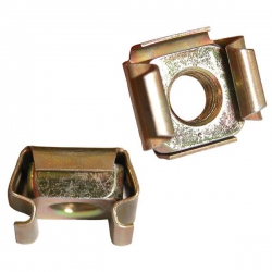 M6 To Suit Steel 1.80-2.50mm Cage Nuts, Mild Steel Zinc Plated, (9.5mm Square Hole Size)