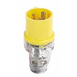 Hardman 16A 3 Pin Plug 110V Yellow AT42022