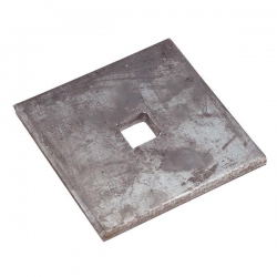 M24 x 100 x 10mm Square Plate Washer Mild Steel Self Colour