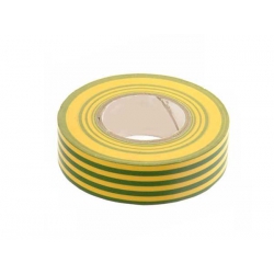 19mm x 20 metre Insulation Tape Green/Yellow PVC