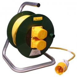 Cable Drum Twin Socket 16amp 25 Metre 110V