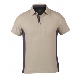 Small Work-It Cuillin Polo Shirt Khaki/Grey