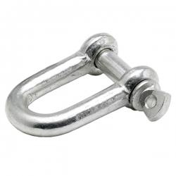 M6 Commercial D-Shackle Mild Steel Bright Zinc Plated