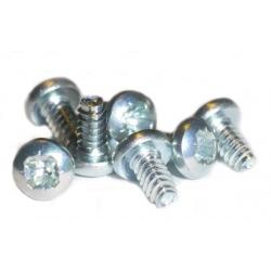 M3 x 12 Pan Pozi No.1 Taptite alternative screws, steel bright zinc plated  DIN 7500 CE-Z